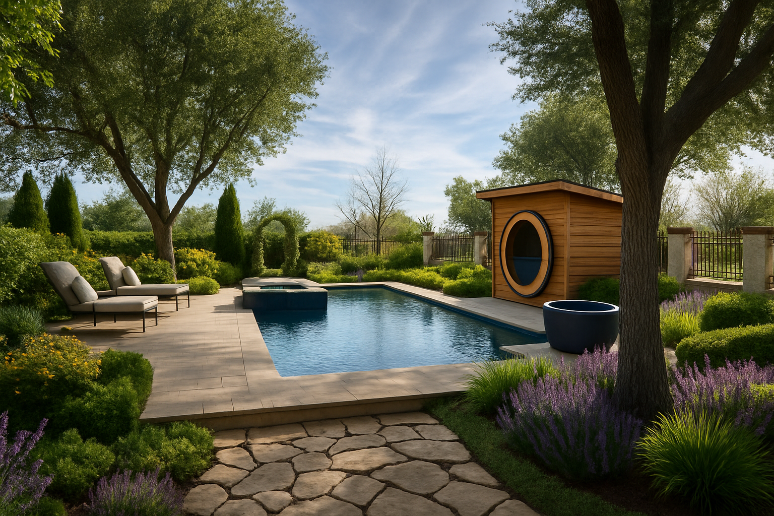 Pool and sauna facility