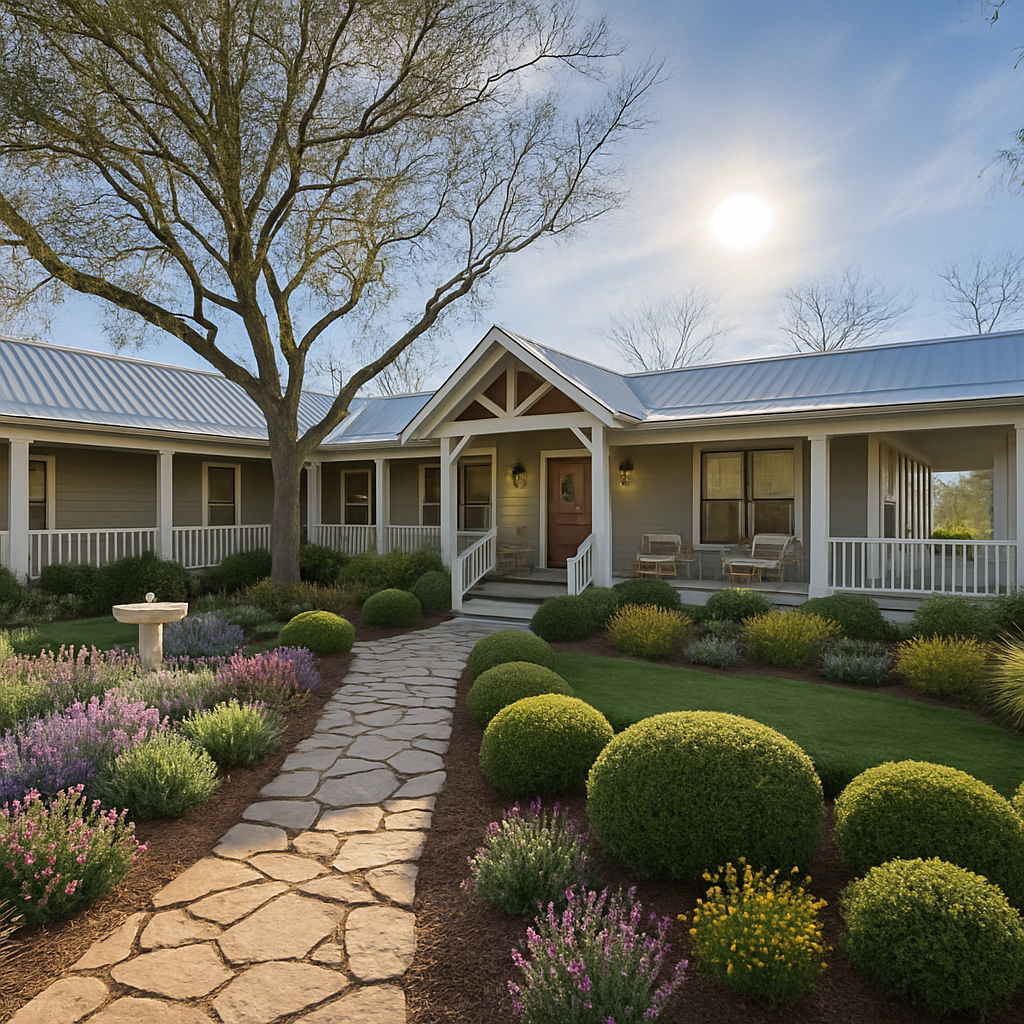 Main house with wrap-around porch